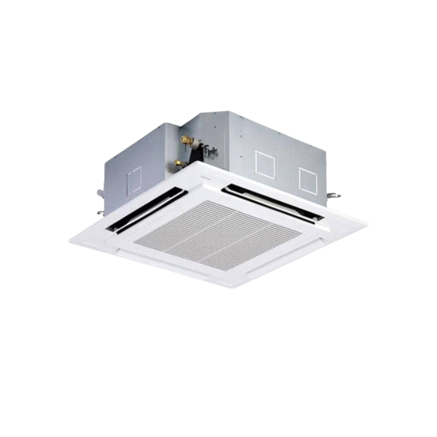 Ceiling-mounted air conditioning unit on a white background