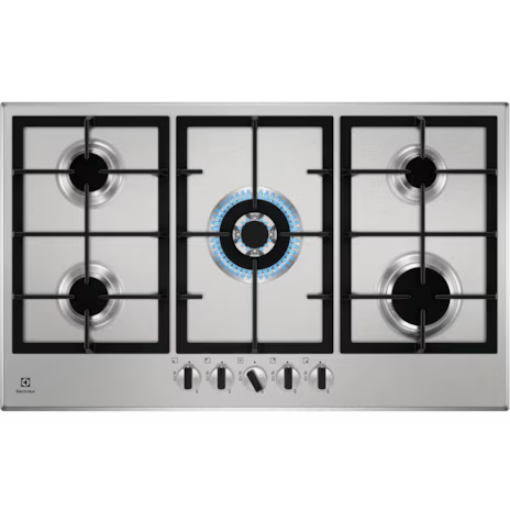 ELECTROLUX BUILT IN GAS BURNER 90CM KGS9536X 86cm built-in gas hob with 5 burners