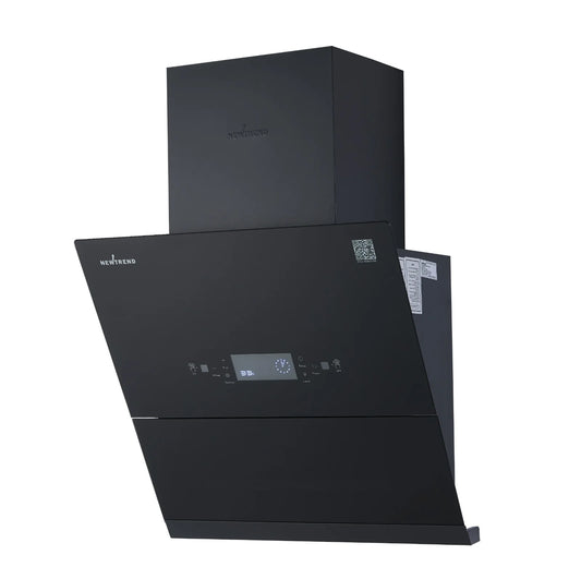 Newtrend 90CM Cooker Hood | Charcoal Filters and No Wall Breakage Option with Voice Control | NTD-90HDBKVC