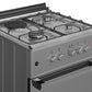 MAXI STANDING GAS COOKER 60X60 3+1 INOX(F6B31G2)